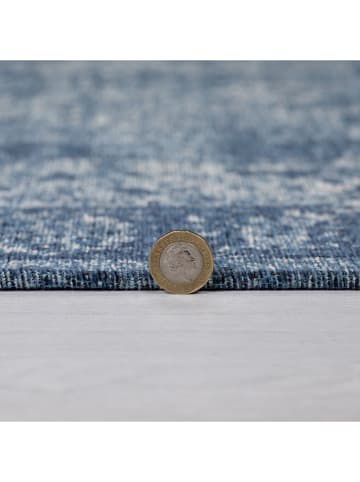 Flair Rugs Kurzflor-Läufer "Antique" in Blau
