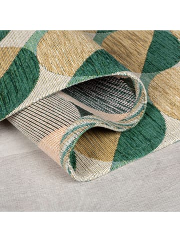 Flair Rugs Dywan "Carlos Circle" w kolorze zielono-żółtym