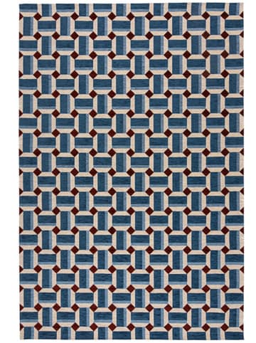 Flair Rugs Dywan "Lennox Geometric" w kolorze bordowo-niebieskim
