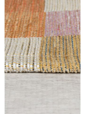 Flair Rugs Chodnik "Riley Block" w kolorze pomarańczowo-fioletowo-beżowym