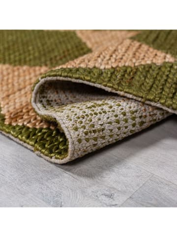 Flair Rugs Jute loper "Nolen" beige/kaki