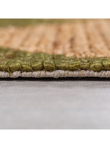 Flair Rugs Chodnik "Nolen" w kolorze beżowo-oliwkowym z juty