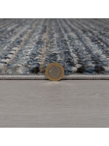 Flair Rugs Laagpolige loper ''Santiago'' blauw/crème