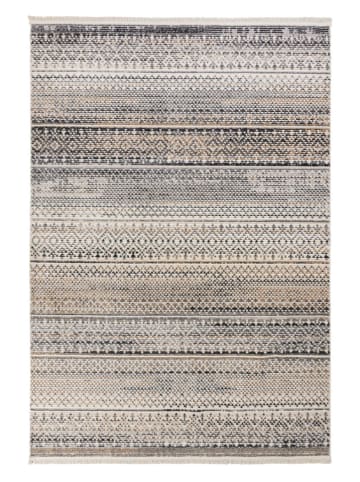 Flair Rugs Laagpolig tapijt "Santiago" crème/zwart