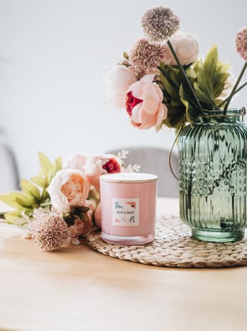 AVA & MAY Duftkerze "Bahamas" in Rosa - 500 g