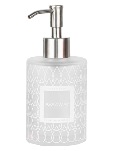 AVA & MAY Seifenspender in Hellgrau - 250 ml