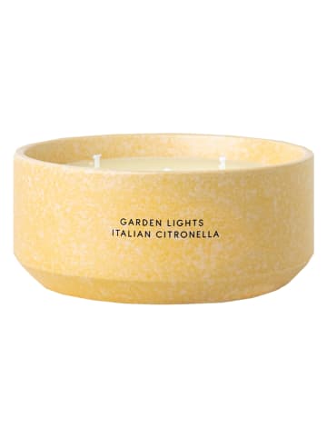 AVA & MAY Duftkerze "Garden Lights - Italian Citronella" in Gelb - 450 g