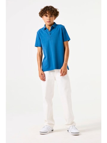 Garcia Koszulka polo w kolorze niebieskim