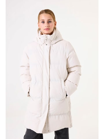 Garcia Doorgestikte mantel crème