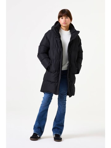 Garcia Doorgestikte mantel zwart