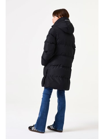 Garcia Doorgestikte mantel zwart