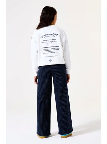 Garcia Broek donkerblauw/wit