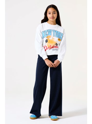 Garcia Broek donkerblauw/wit