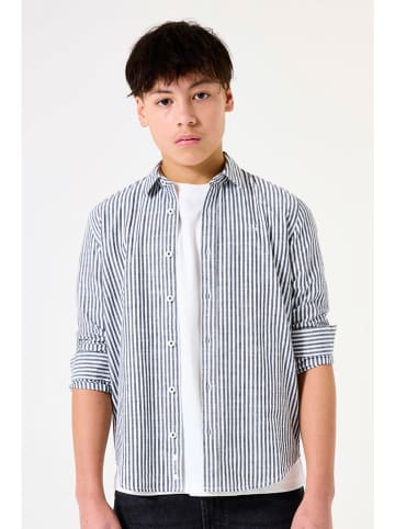 Garcia Blouse wit/antraciet