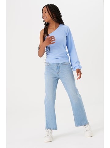 Garcia One-Shoulder Top in Hellblau