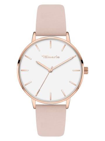 Tamaris Quarzuhr in Rosa/ Roségold/ Weiß