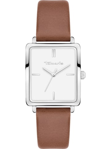 Tamaris Quarzuhr in Braun/ Silber/ Weiß