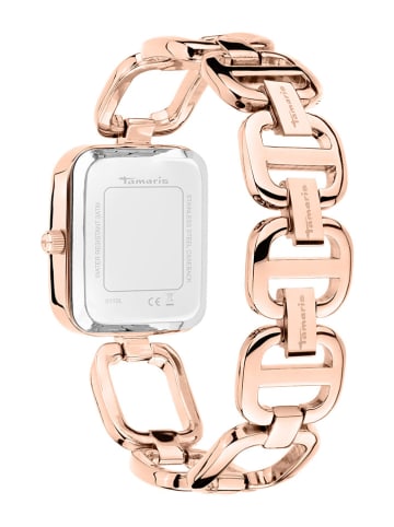 Tamaris Zegarek kwarcowy w kolorze różowozłoto-srebrnym