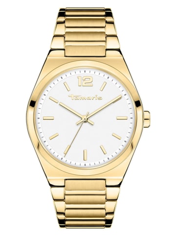 Tamaris Quarzuhr in Gold- Weiß