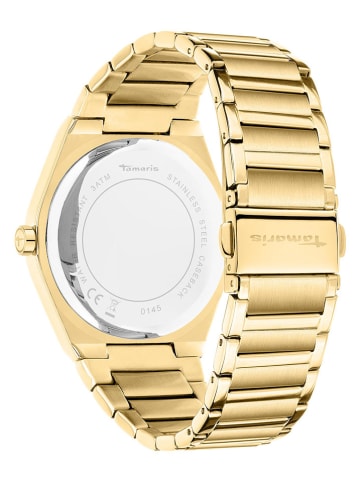 Tamaris Quarzuhr in Gold- Weiß