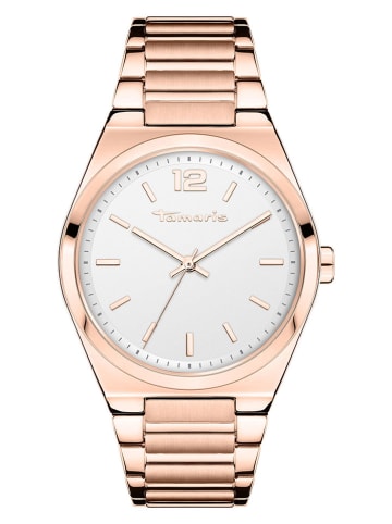 Tamaris Quarzuhr in Roségold/ Weiß