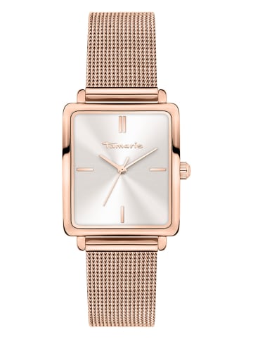 Tamaris Quarzuhr in Roségold/ Weiß