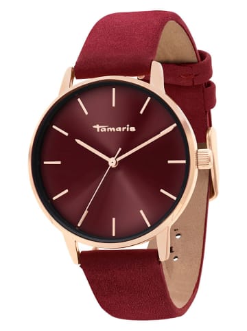 Tamaris Quarzuhr in Bordeaux/ Roségold
