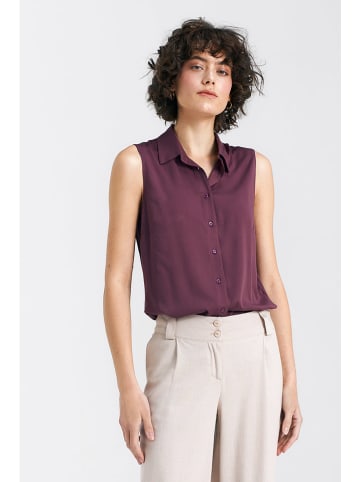 Nife Blousetop pruimkleurig