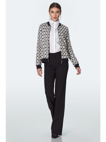 Nife Vest zwart/crème/grijs