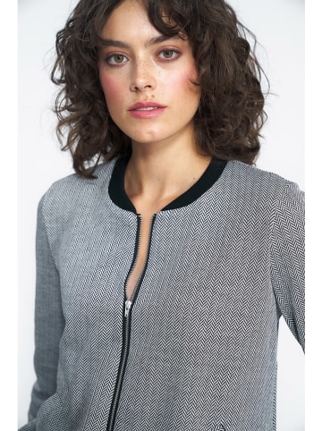 Nife Cardigan in Schwarz/ Weiß