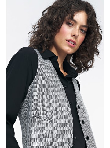 Nife Bodywarmer zwart/wit