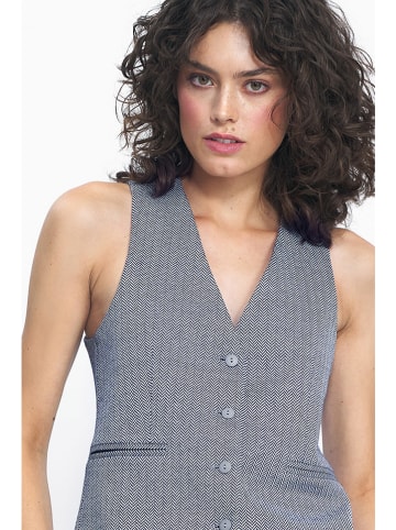 Nife Bodywarmer donkerblauw/wit