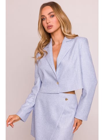 made of emotion Blezer w kolorze błękitnym