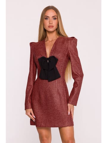 made of emotion Sukienka w kolorze bordowym