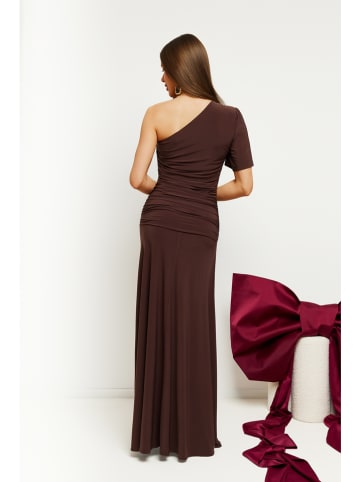 made of emotion Sukienka w kolorze brązowym