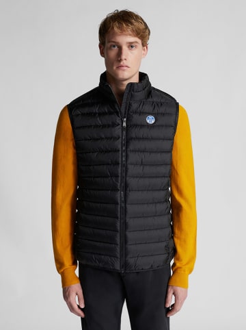 North Sails Doorgestikte bodywarmer zwart