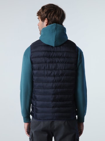 North Sails Doorgestikte bodywarmer donkerblauw