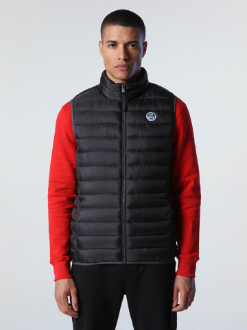 North Sails Doorgestikte bodywarmer antraciet