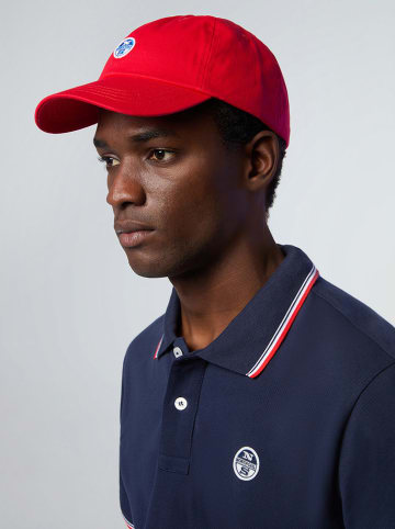 North Sails Czapka w kolorze czerwonym