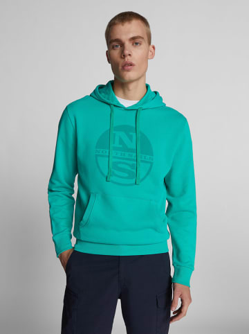 North Sails Hoodie in Türkis