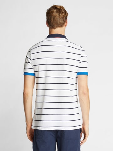 North Sails Poloshirt wit/blauw/oranje