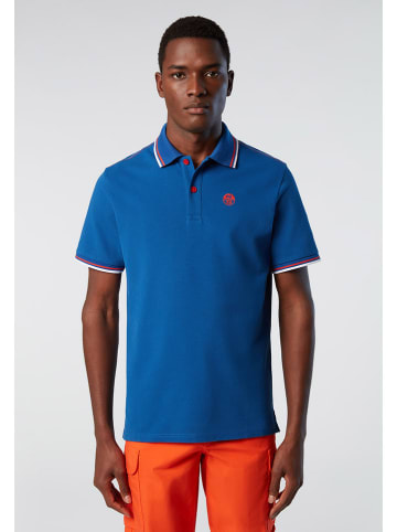 North Sails Poloshirt blauw/oranje