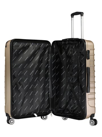 Canadian Peak 5tlg. Hardcase-Trolleyset "Shockeak" in Gold