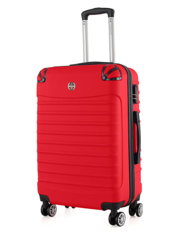 Canadian Peak 5tlg. Hardcase-Trolleyset "Shokeak" in Rot