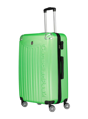 Canadian Peak 5-delige hardcase-trolleyset "Softlesseak" groen