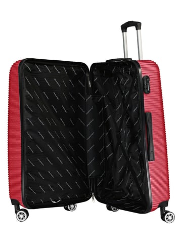 Canadian Peak 5tlg. Hardcase-Trolleyset "Solomuneak" in Rot