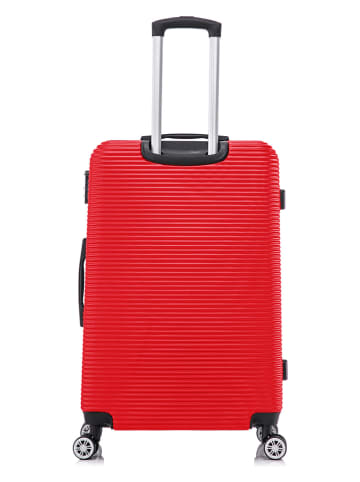 Canadian Peak 5tlg. Hardcase-Trolleyset "Solomuneak" in Rot