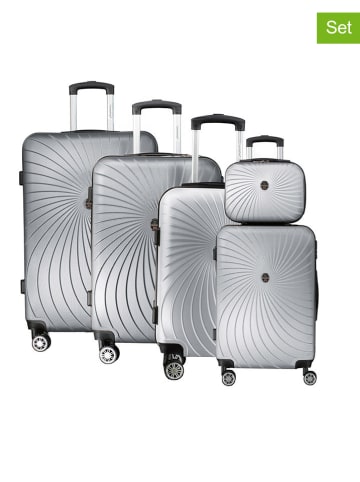 Canadian Peak 5tlg. Hardcase-Trolleyset "Sunlighteak" in Grau