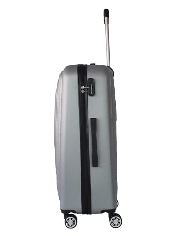 Canadian Peak 3-delige hardcase-trolleyset "Sacramentoeak" zilverkleurig