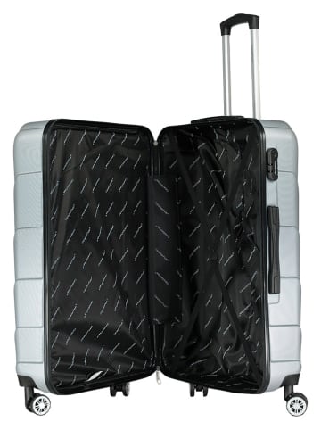 Canadian Peak 3tlg. Hardcase-Trolleyset "Salamanqueak" in Silber